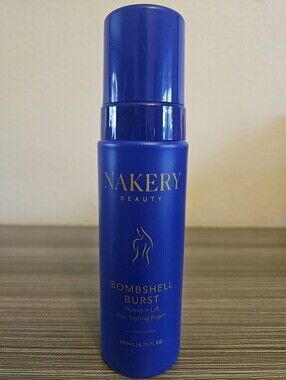 Nakery Bombshell Burst Plump & Lift Hair Styling Foam 6.76oz New